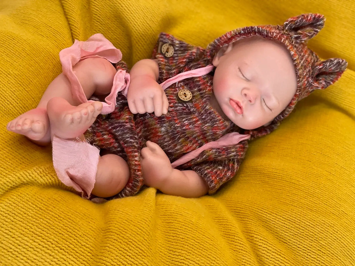 3 Styles/45cm Close Eyes Bebe Reborn Girl Soft Solid Silicone Newborn Baby Girl 3D Paint Skin Lifelike Corpo De Silicone Doll lifelikesiliconereborns.com