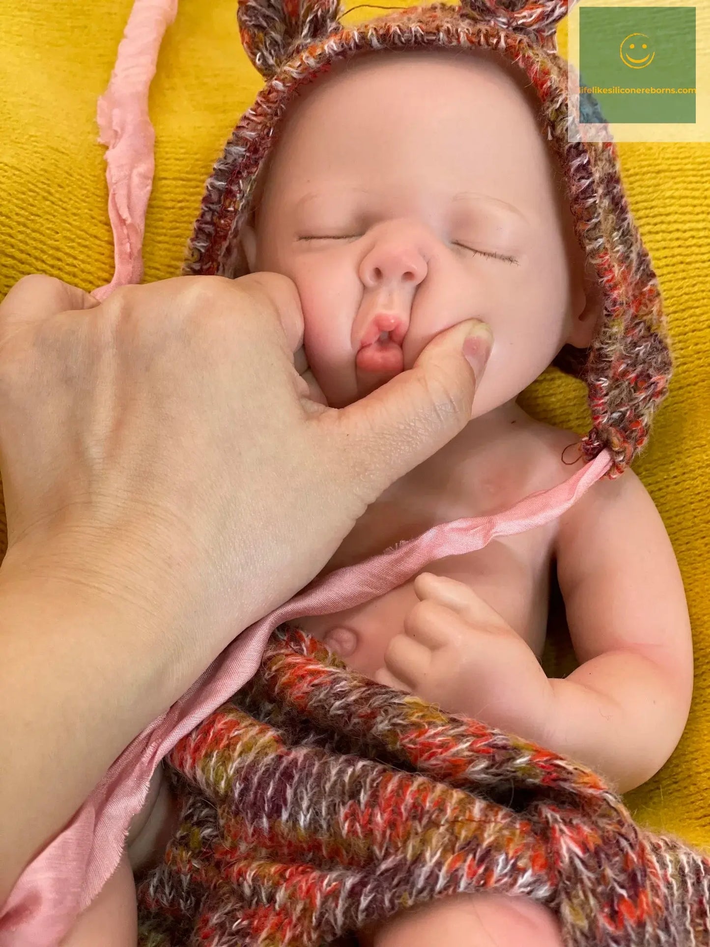 3 Styles/45cm Close Eyes Bebe Reborn Girl Soft Solid Silicone Newborn Baby Girl 3D Paint Skin Lifelike Corpo De Silicone Doll lifelikesiliconereborns.com