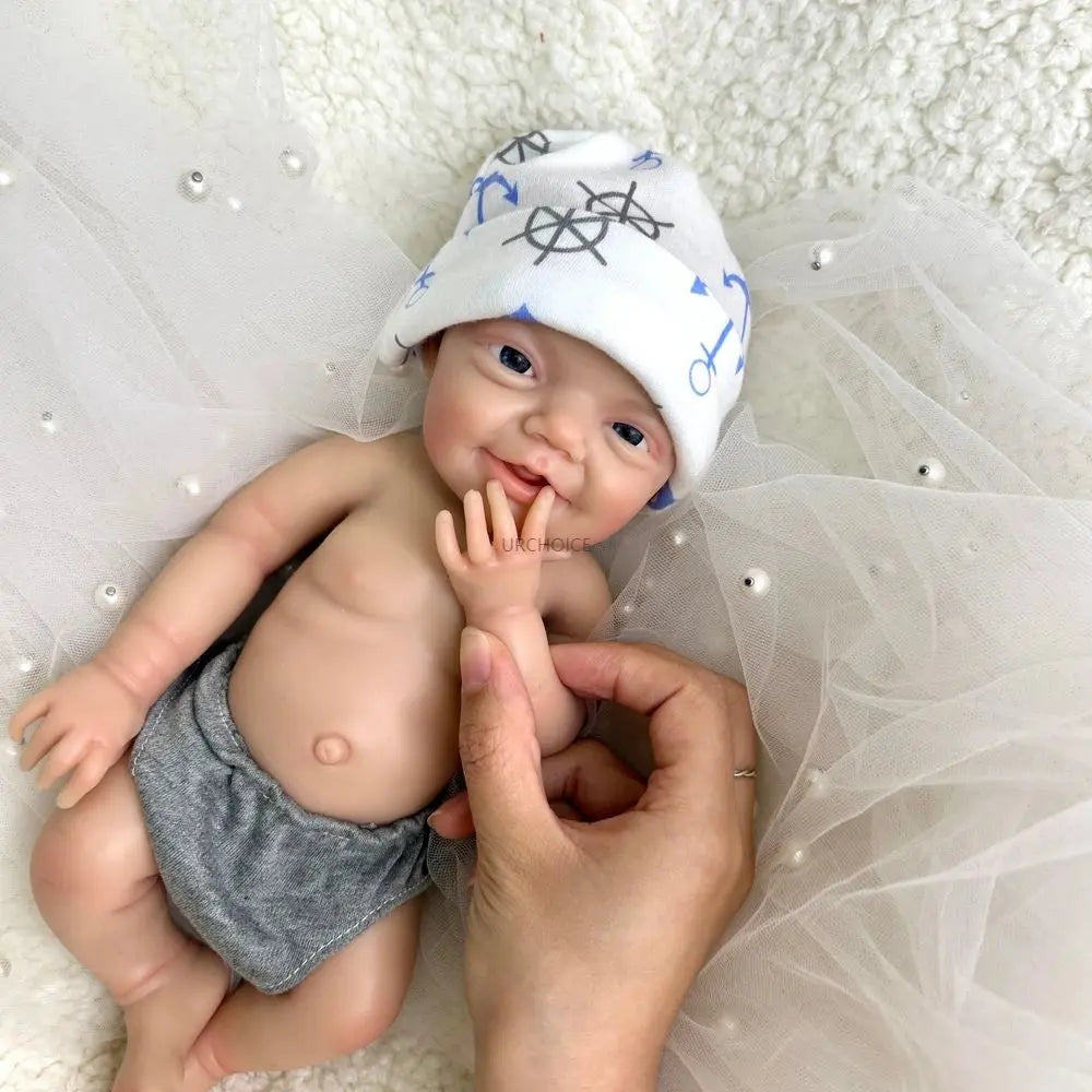 30cm 2.3lbs Hand-Painted Silicone Reborn Baby Boy Realistic Soft & Washable Doll for Therapy & Comfort Kids Toy lifelikesiliconereborns.com