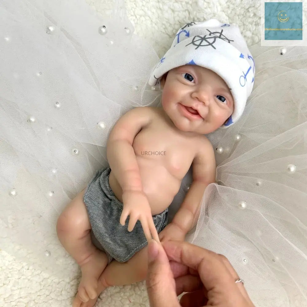 30cm 2.3lbs Hand-Painted Silicone Reborn Baby Boy Realistic Soft & Washable Doll for Therapy & Comfort Kids Toy lifelikesiliconereborns.com