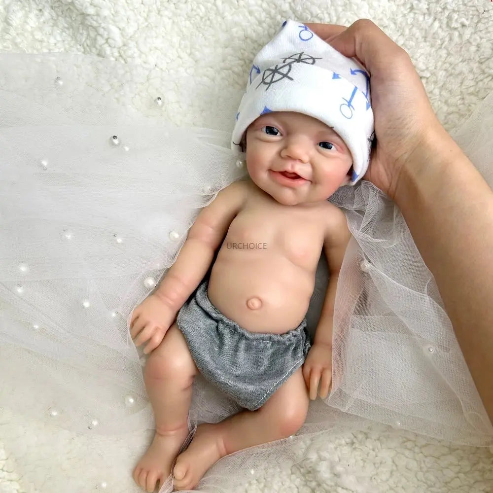 30cm 2.3lbs Hand-Painted Silicone Reborn Baby Boy Realistic Soft & Washable Doll for Therapy & Comfort Kids Toy lifelikesiliconereborns.com