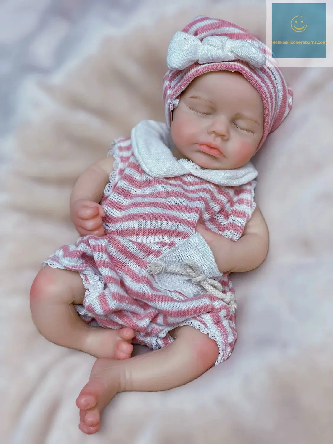 33cm Can Open Mouth Full Body Solid Silicone LouLou Bebe Reborn Girl and Boy Soft Touch Bebe Reborn Corpo De Silicone lifelikesiliconereborns.com