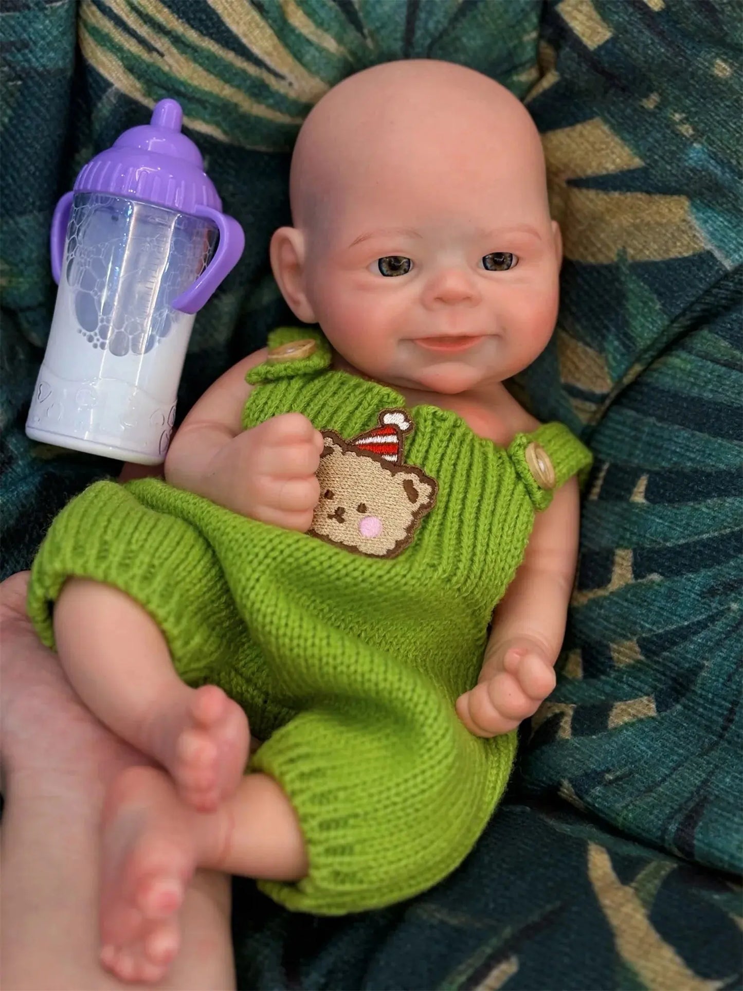33cm Open Mouth Whole Body Silicone Bebe Reborn Boy and Girl 3D Painted Skin Soft Touch Lifelike Newborn Baby Dolls lifelikesiliconereborns.com