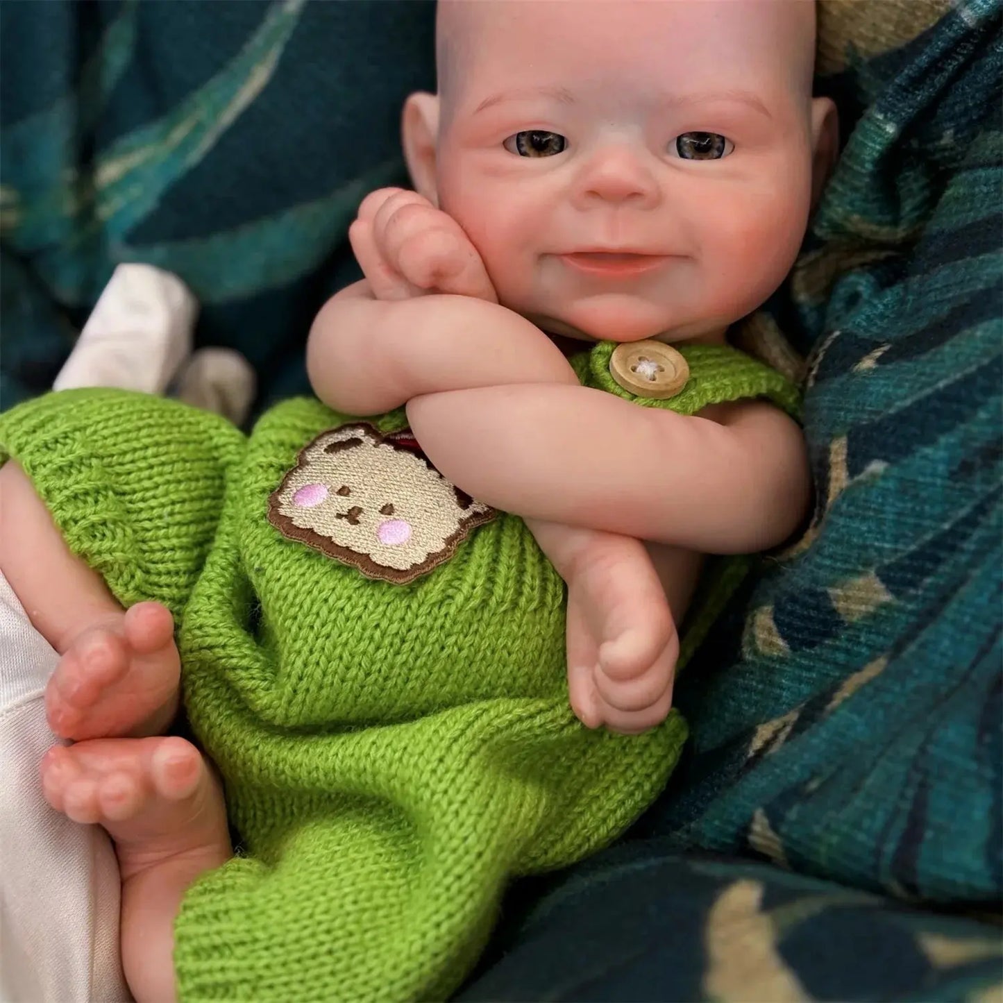 33cm Open Mouth Whole Body Silicone Bebe Reborn Boy and Girl 3D Painted Skin Soft Touch Lifelike Newborn Baby Dolls lifelikesiliconereborns.com