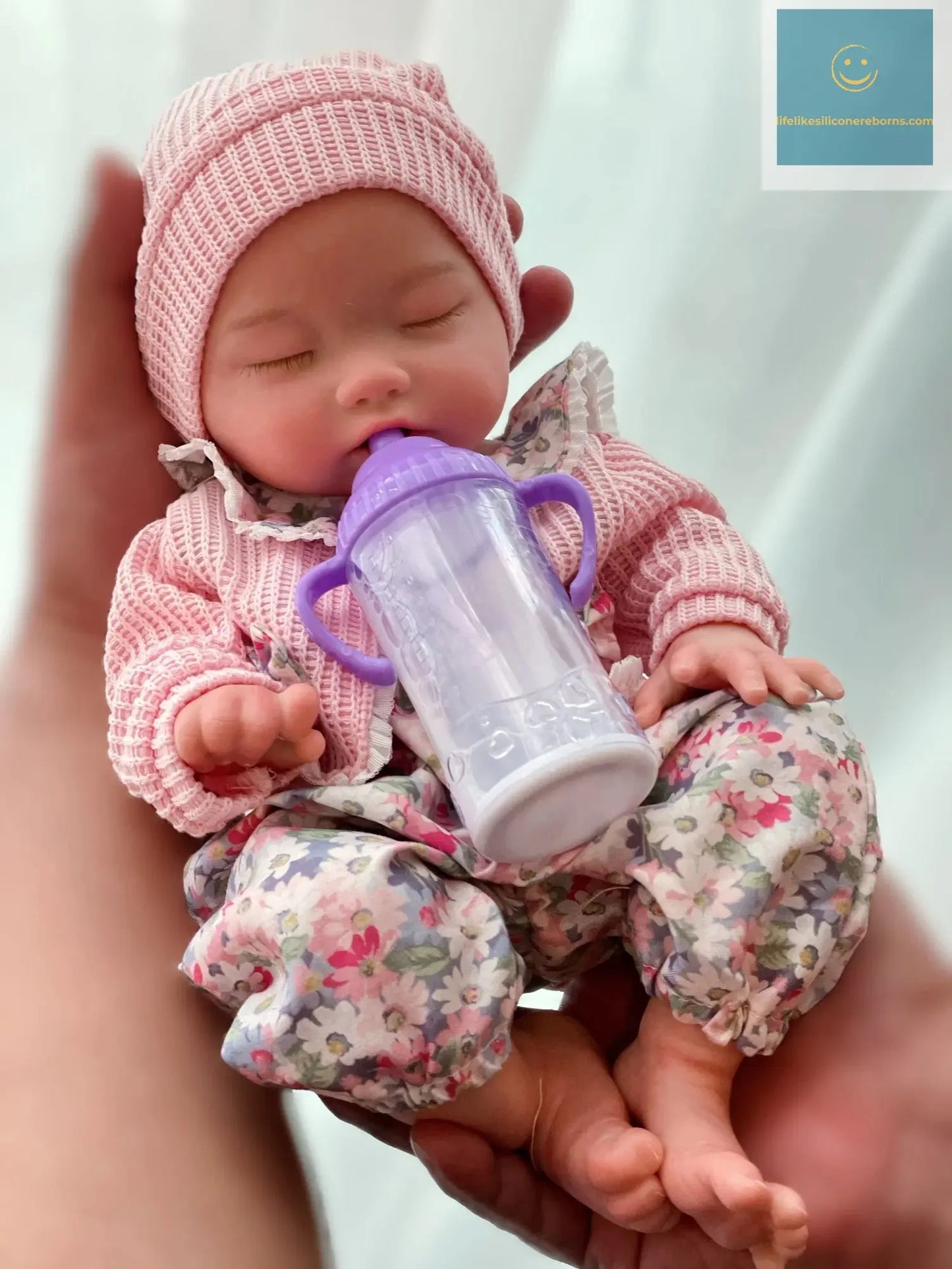 35cm Cuddly Whold Body Solid Silicone Bebe Reborn Girls Can Drink and Pee Waterproof Newborn Baby Girl Dolls For Kid's Gift lifelikesiliconereborns.com
