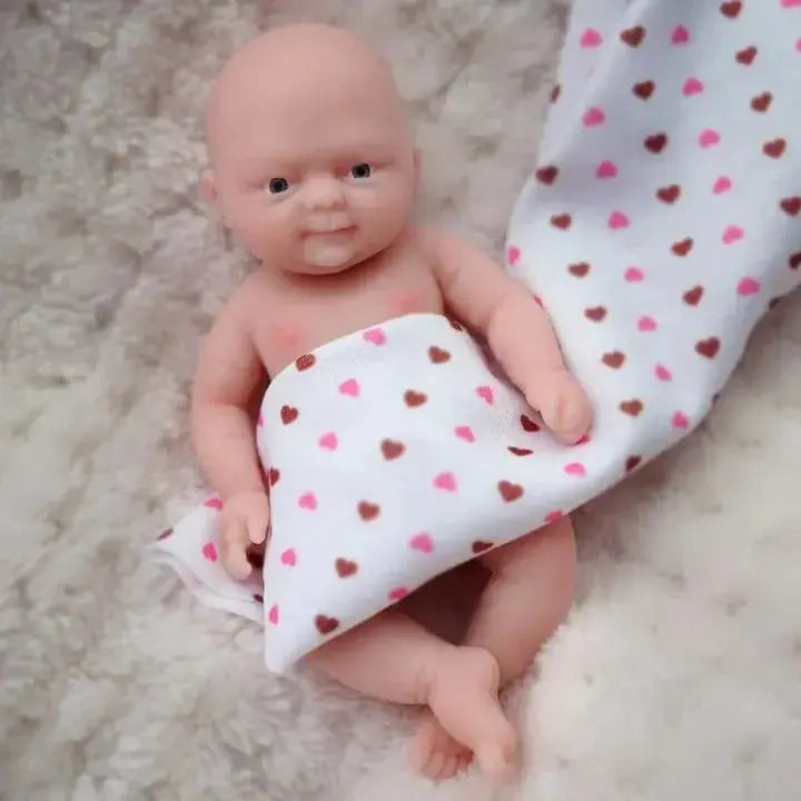 4.5" Micro Preemie Full Body Soft Silicone Baby reborn doll Girl Zoe Lifelike Mini Reborn Doll Surprise Children Anti-Stress lifelikesiliconereborns.com
