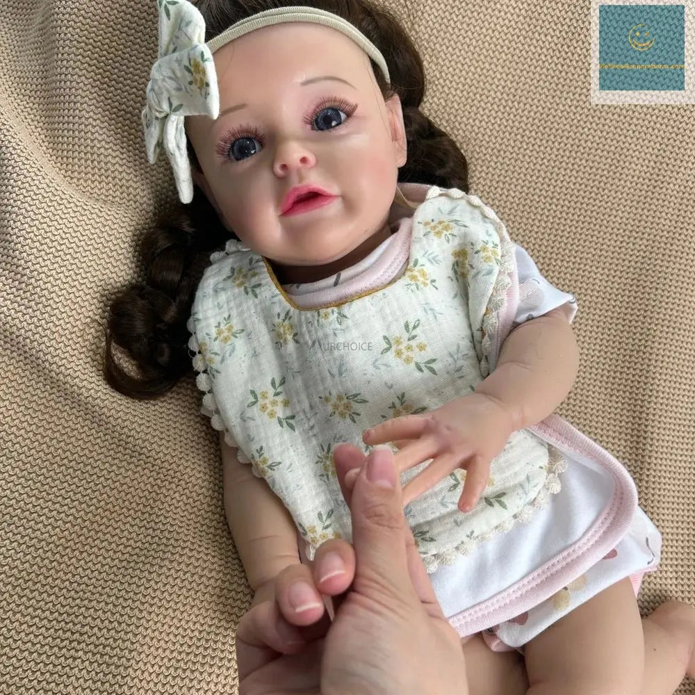 50cm Realistic Flexible Silicone Reborn Baby Girl Lifelike Details Waterproof Materials For Educational Tools Christmas Gift lifelikesiliconereborns.com