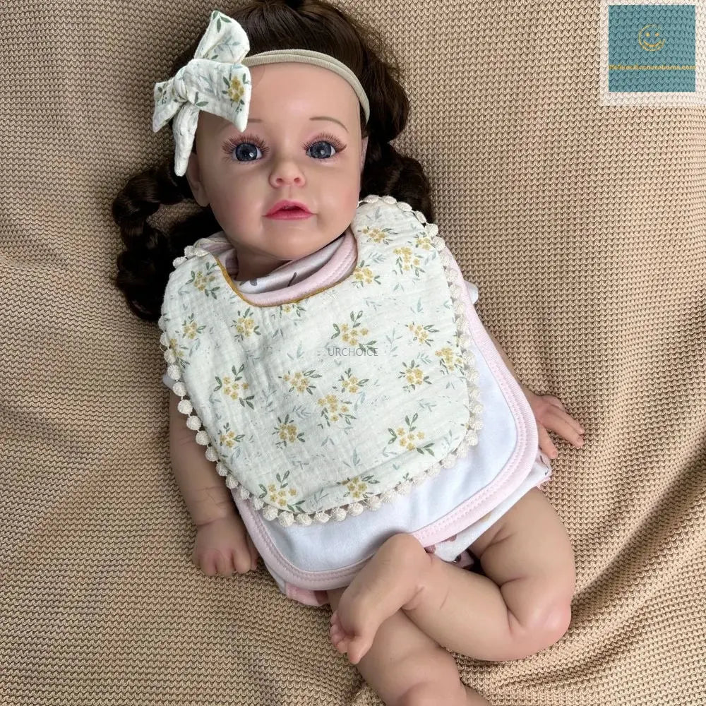 50cm Realistic Flexible Silicone Reborn Baby Girl Lifelike Details Waterproof Materials For Educational Tools Christmas Gift lifelikesiliconereborns.com