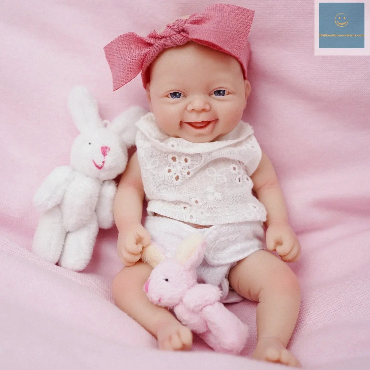 7 inch Bebe Reborn Mini High Quality Original Realistic Full Silicone Baby Reborn Dolls Miniature Babies Dolls for Kids Girl lifelikesiliconereborns.com