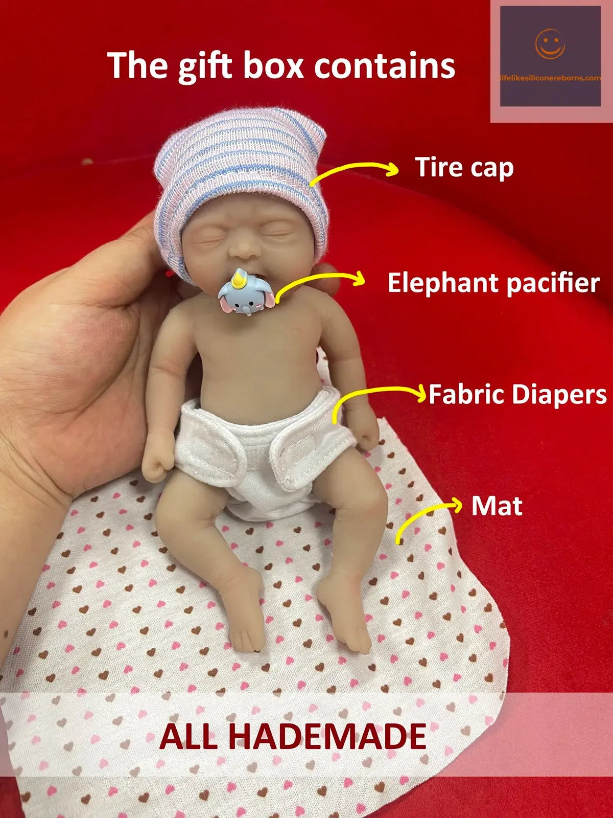 7" Boy Micro Preemie Full Body Silicone Baby Doll "Joseph" Lifelike Mini Reborn Doll Surprice Children Anti-Stress lifelikesiliconereborns.com