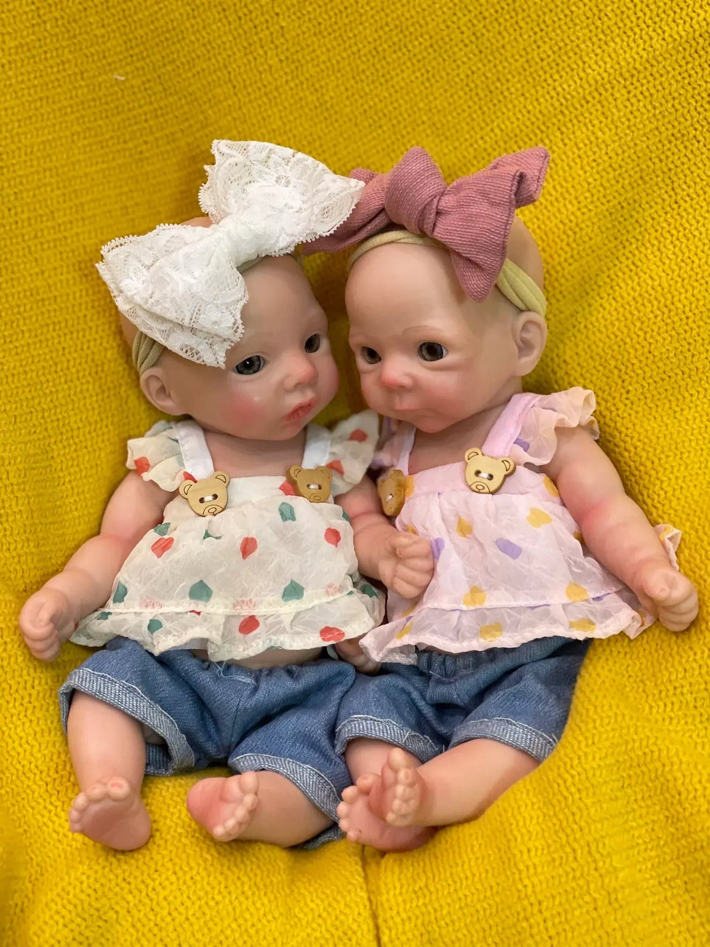 8styles/26cm Open and Close Eyes Cute Soft Full Body Solid Silicone Girl 3D Painted Skin Lifelike Real Corpo De Silicone Doll lifelikesiliconereborns.com