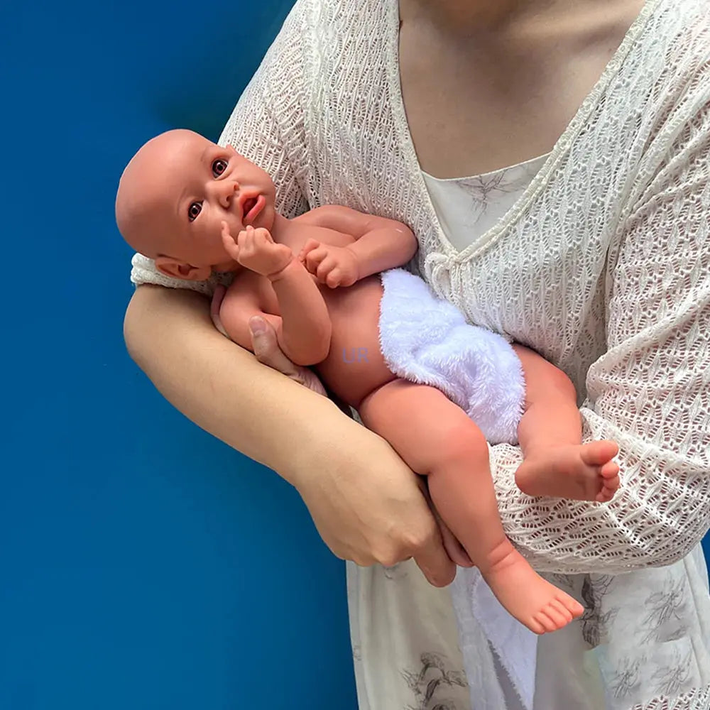 African girl Prototype Dark Skin Doll Washable Super Soft Black 17.5 Inch Full Body Silicone Reborn Baby Non Vinyl Painted Toy lifelikesiliconereborns.com