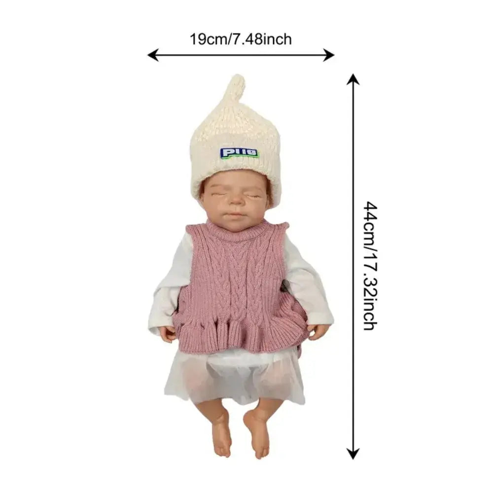 Aizwa1 18 Inch Lifelike Bebe Pascale Handmade Newborn Doll Full Silicone Body Girl Baby For Christmas Gifts lifelikesiliconereborns.com