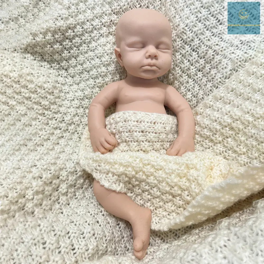 Artificial Soft Full Body Platinum Silicone Painted Reborn Doll Girl Handmade 20 inch Solid Newborn Fake Girl For Kid Gift lifelikesiliconereborns.com