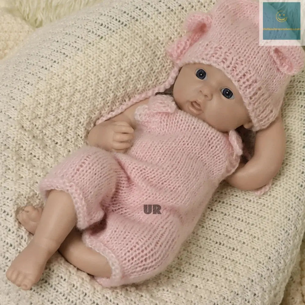 Chubby Flexible Handmade Silicone Reborn Baby Girl 18Inch Visible Veins Weighted Newborn Doll for Collector Christmas Gift Toys lifelikesiliconereborns.com