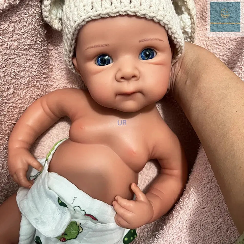 Cute 19-Inch Full-Body Silicone Reborn Baby Doll – Lifelike Betty Sculpt, Artist-Painted for Boy/Girl Collectible gift lifelikesiliconereborns.com