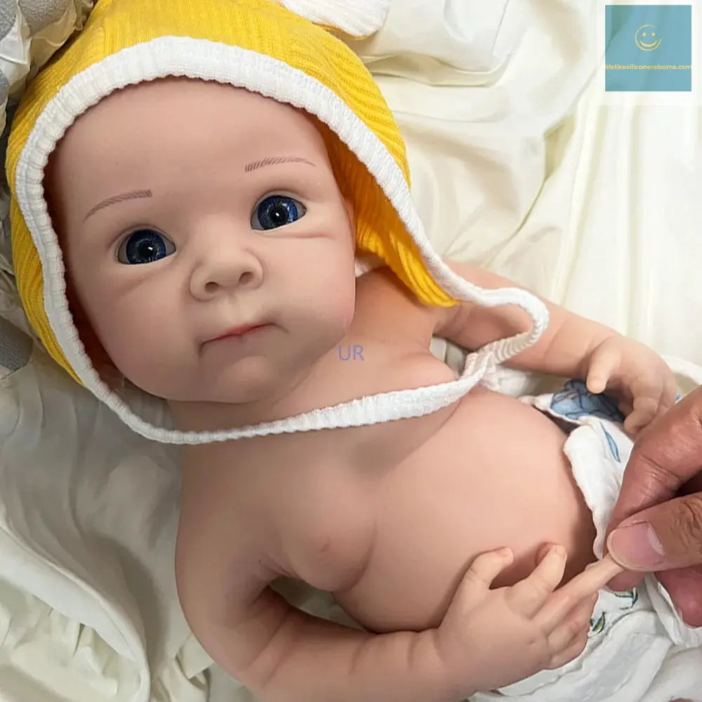 Cute 19-Inch Full-Body Silicone Reborn Baby Doll – Lifelike Betty Sculpt, Artist-Painted for Boy/Girl Collectible gift lifelikesiliconereborns.com