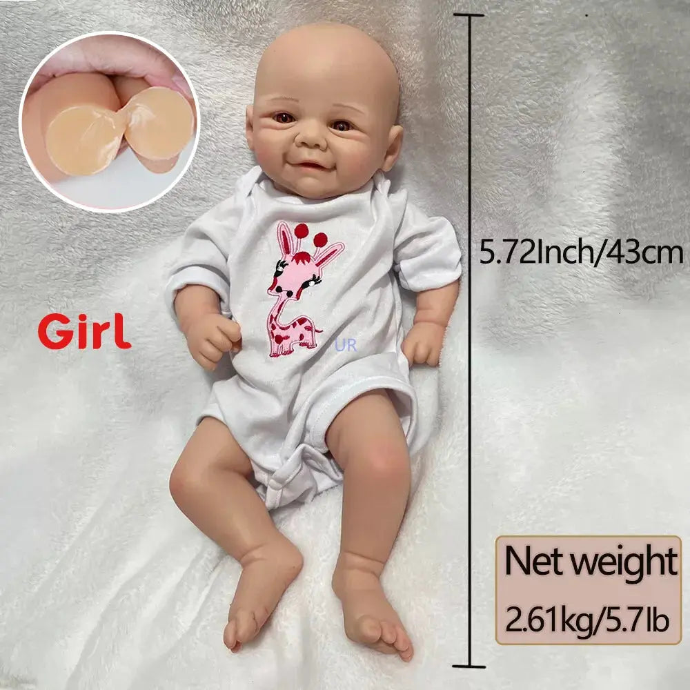 Full-Body Silicone Reborn Baby Doll -Vivienne Beautiful Girl Sculpt Painted or Unpainted Perfect Festival Gift for Kids lifelikesiliconereborns.com