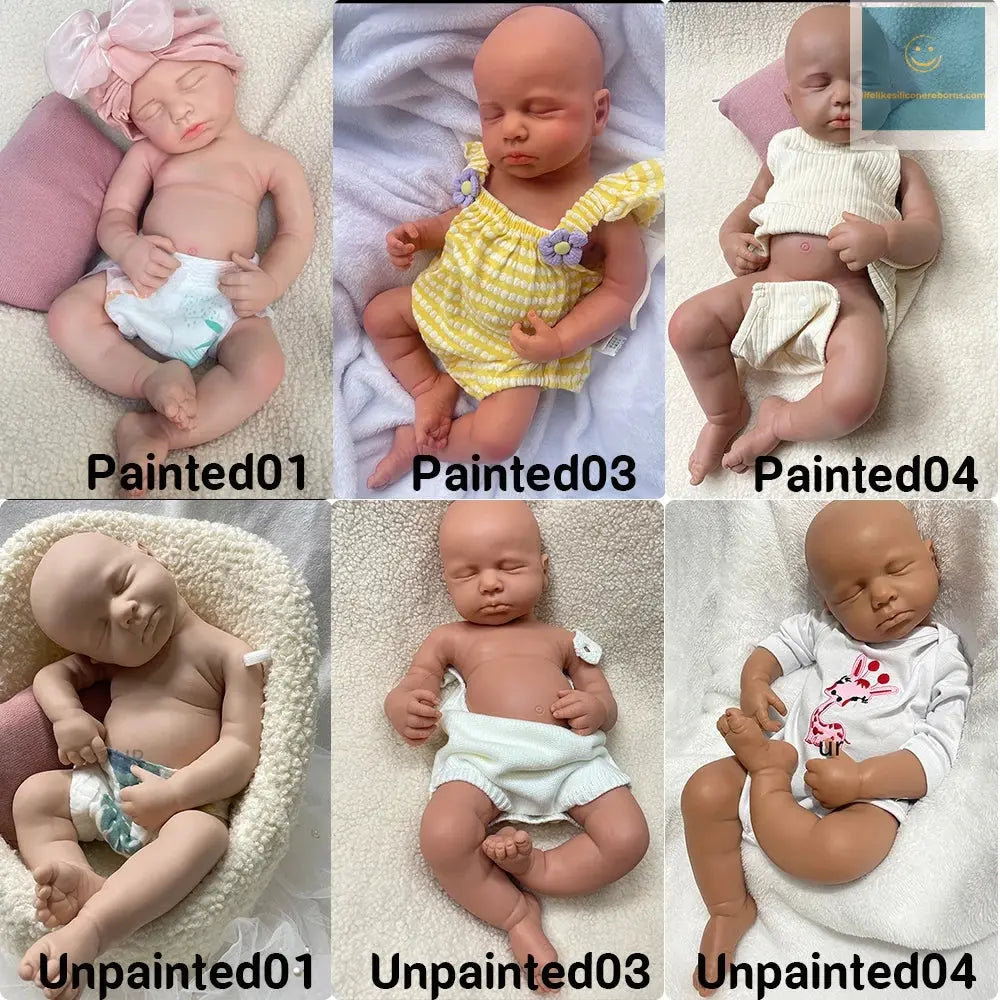 Full Body Silicone Reborn Baby Girl Loulou 20Inch 1:1 Lifelike Silicone Bebe Washable Newborn Dolls for Kids Teaching lifelikesiliconereborns.com