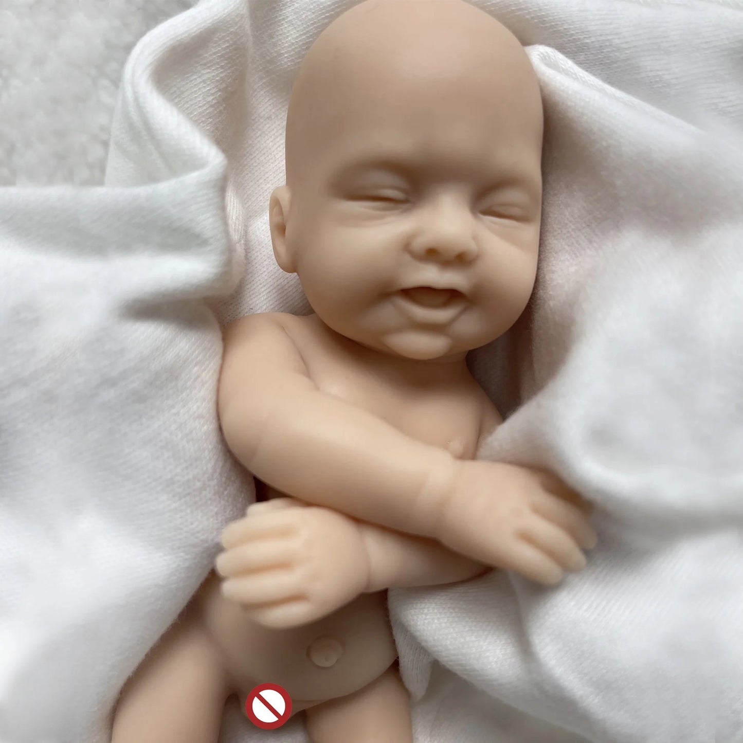 6 Inch Mini Palm Silicone Bebe Reborn Kits Unpainted Handmade Soft Newborn Doll Pеборн Cиликоновый Unzip Children's Toys lifelikesiliconereborns.com