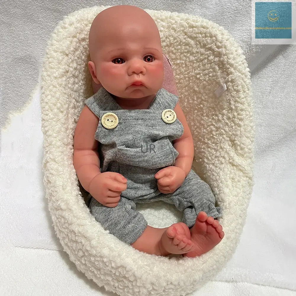 Handmade 16Inch Lifelike Silicone Reborn Baby Boy Waterproof Soft Realistic Newborn Doll For Birthday Gift Anti-Stress Kids Toy lifelikesiliconereborns.com