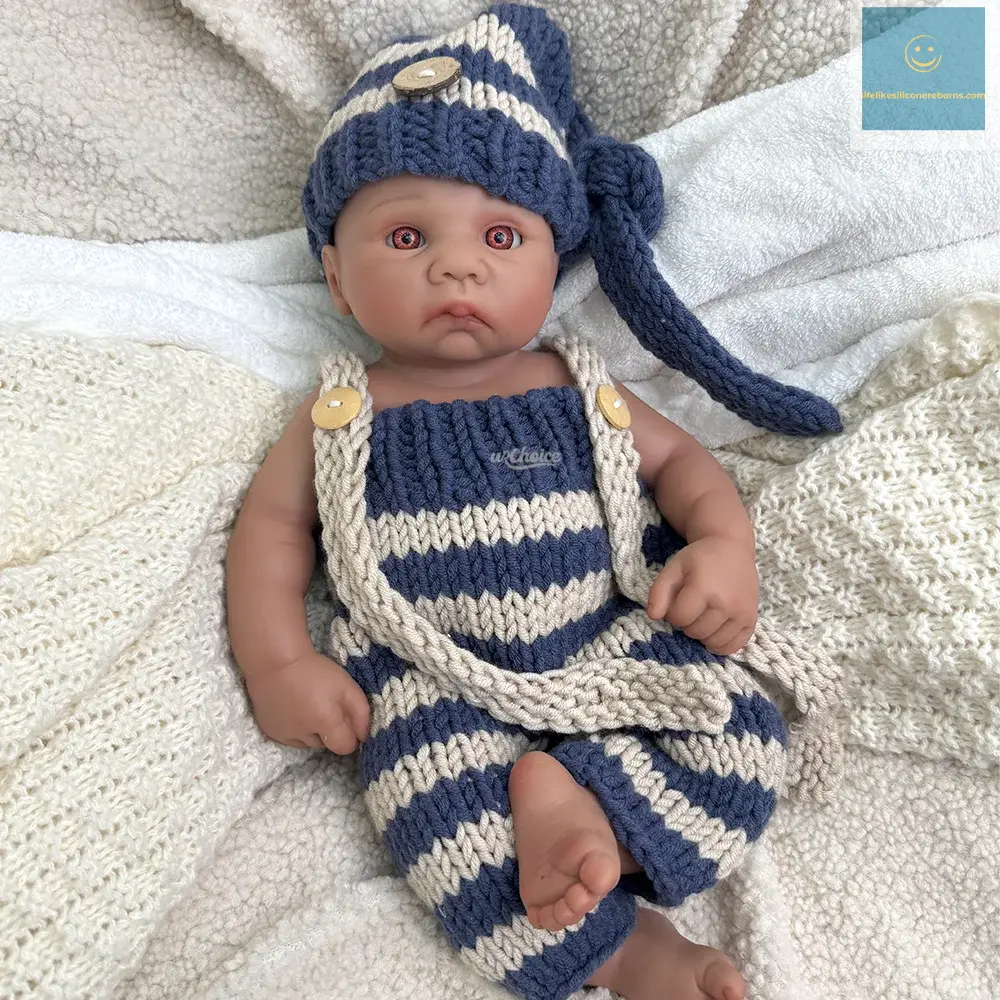 Handmade 16Inch Lifelike Silicone Reborn Baby Boy Waterproof Soft Realistic Newborn Doll For Birthday Gift Anti-Stress Kids Toy lifelikesiliconereborns.com