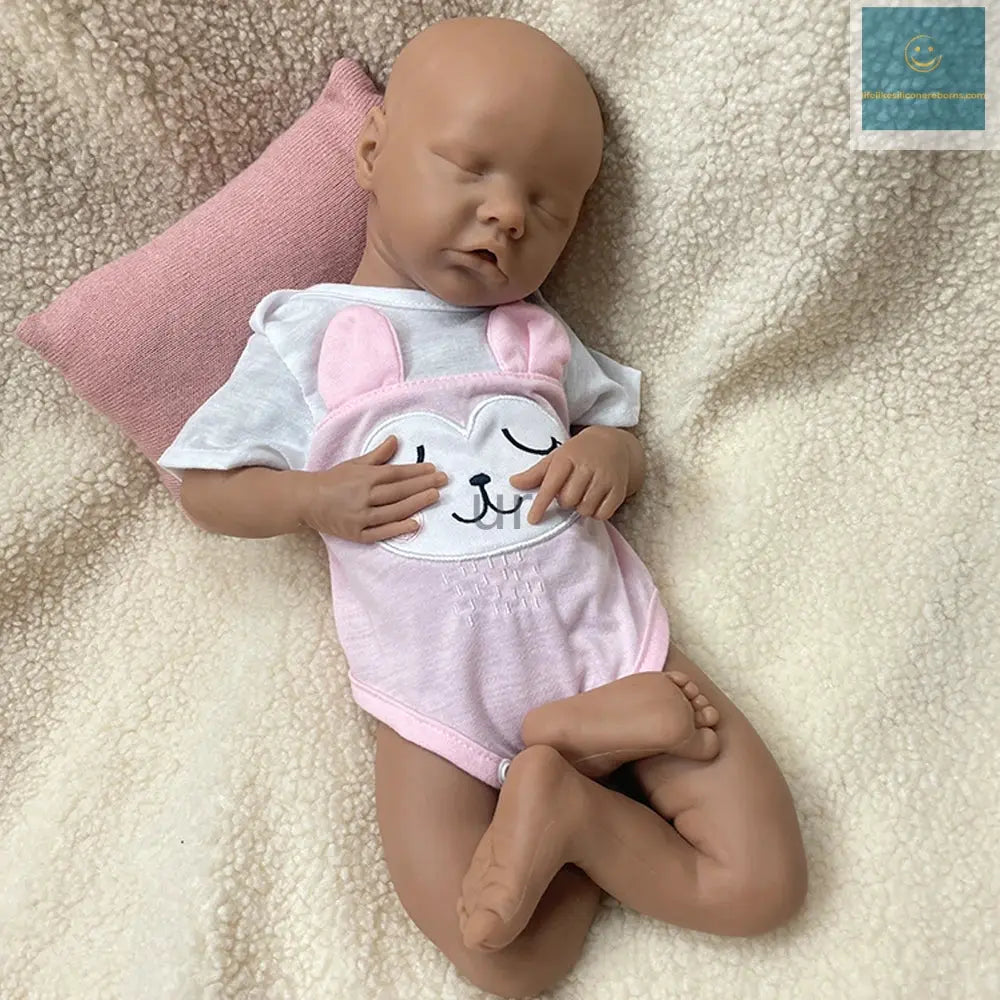 Handmade 17Inch Realistic Details & Poseable Limbs Silicone Reborn Baby Girl Doll for Artistic Use Collectibles Kids Toy lifelikesiliconereborns.com