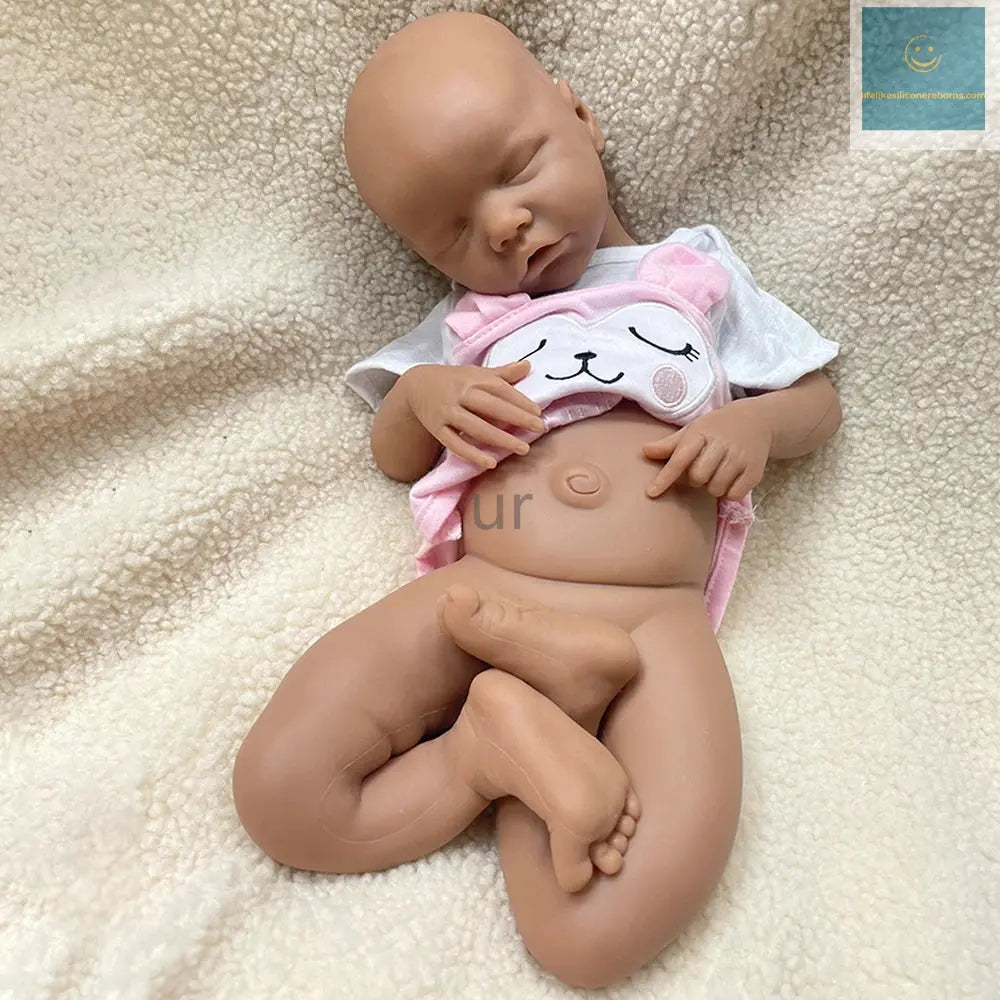 Handmade 17Inch Realistic Details & Poseable Limbs Silicone Reborn Baby Girl Doll for Artistic Use Collectibles Kids Toy lifelikesiliconereborns.com