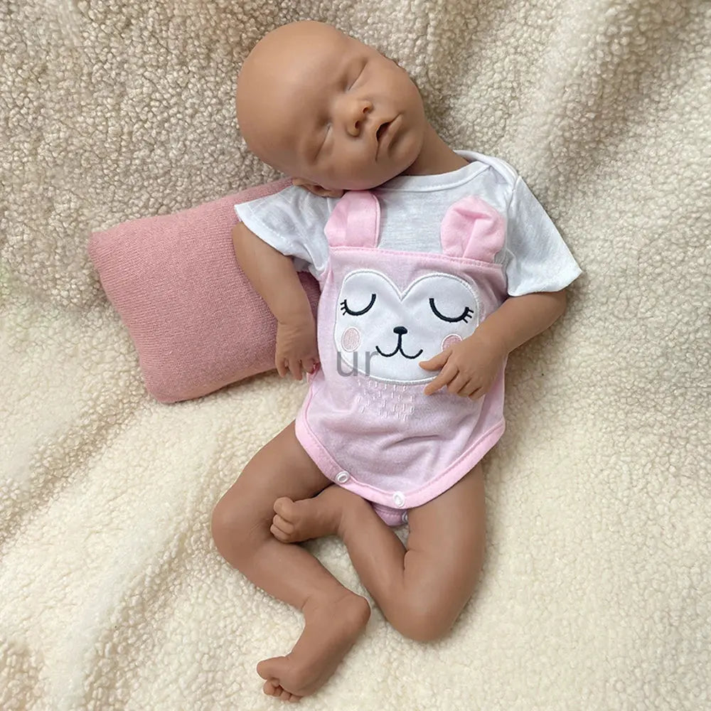 Handmade 17Inch Realistic Details & Poseable Limbs Silicone Reborn Baby Girl Doll for Artistic Use Collectibles Kids Toy lifelikesiliconereborns.com