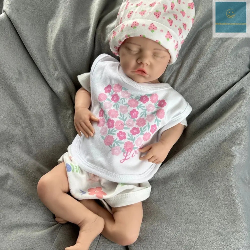 Handmade 17Inch Realistic Details & Poseable Limbs Silicone Reborn Baby Girl Doll for Artistic Use Collectibles Kids Toy lifelikesiliconereborns.com
