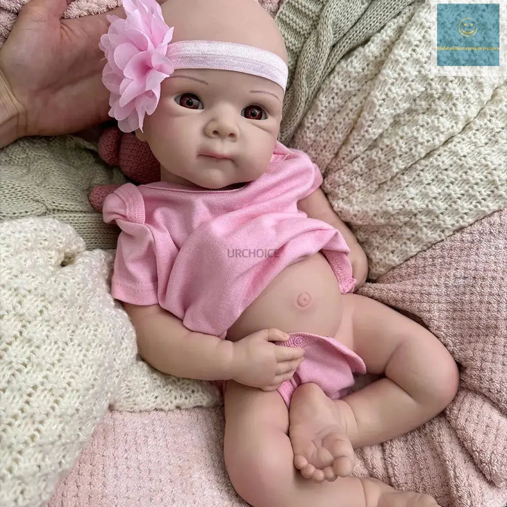 Handmade 19Inch Lifelike Skin Visible Veins Silicone Reborn Baby Girl Easy to Clean Doll for Collectors Christmas Gift Kids Toy lifelikesiliconereborns.com