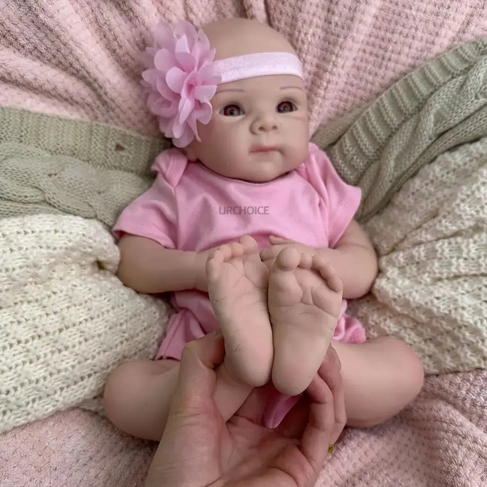 Handmade 19Inch Lifelike Skin Visible Veins Silicone Reborn Baby Girl Easy to Clean Doll for Collectors Christmas Gift Kids Toy lifelikesiliconereborns.com