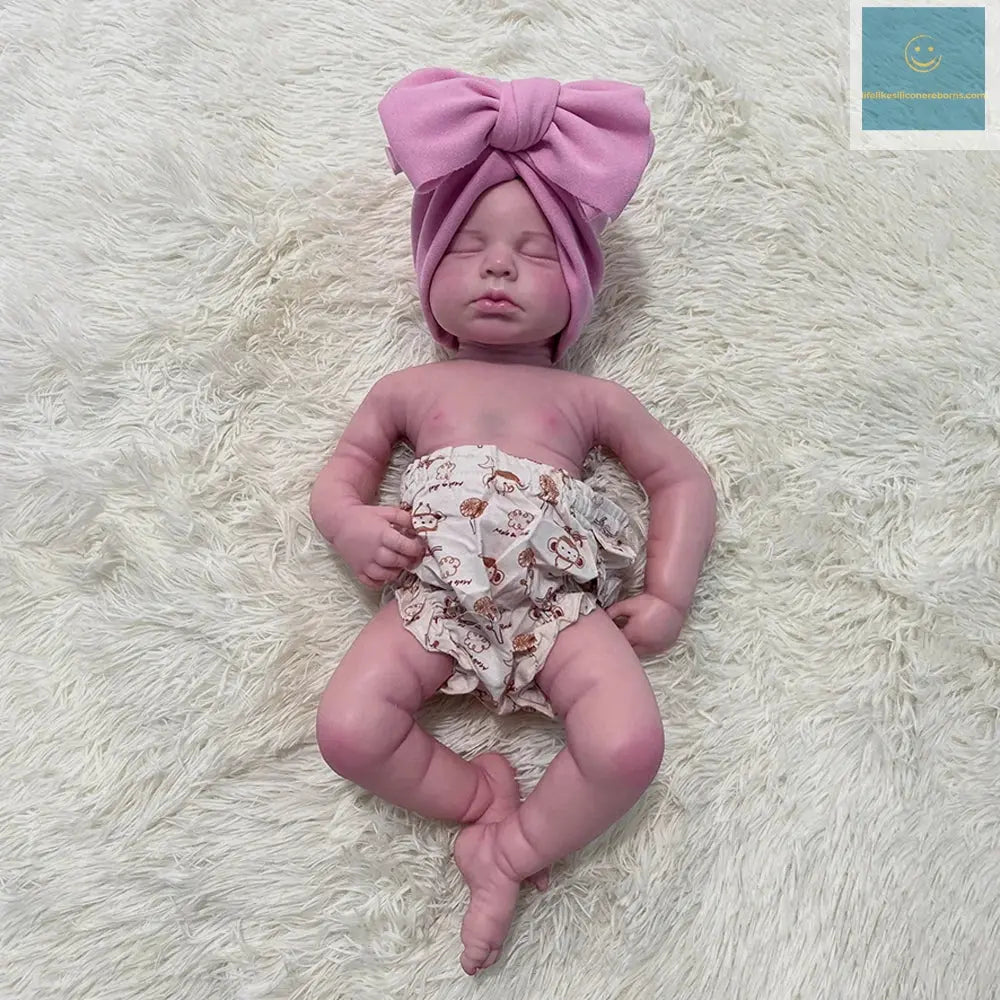 Handmade 3D Painted Soft 20 Inch Baby Soft Flexible 50Cm Loulou Bebe Reborn Girl Full Body Silicone Reborn Dolls Newborn Preemy lifelikesiliconereborns.com