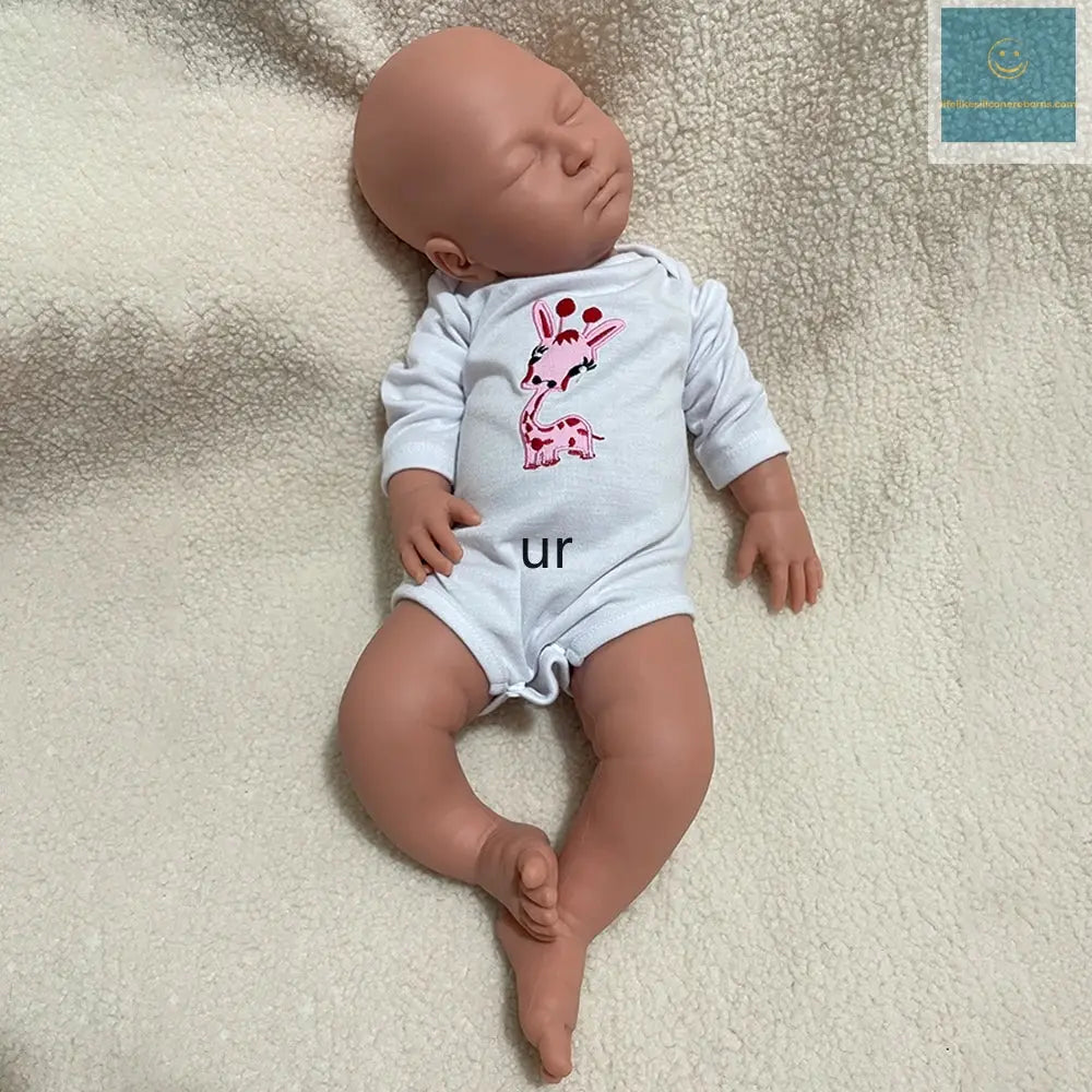 Handmade Soft 22Inch Silicone Reborn Baby Girl Realistic Weighted Waterproof Doll As Keepsakes Christmas Gift Collectibles lifelikesiliconereborns.com