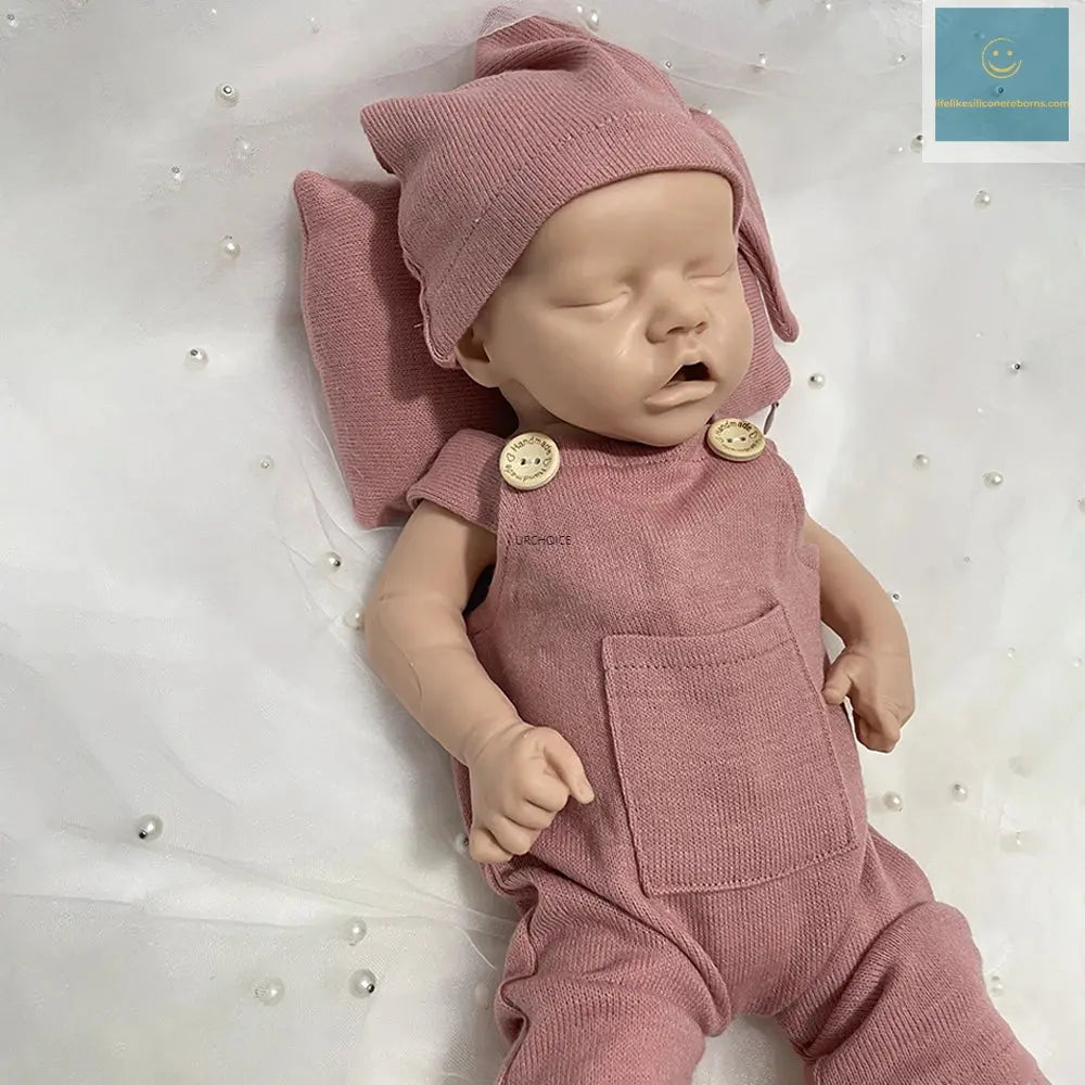 High-Simulation 18Inch Customizable Silicone Reborn Baby Girl Weighted Soft Washable Doll for Doll Enthusiasts Gift Collector lifelikesiliconereborns.com