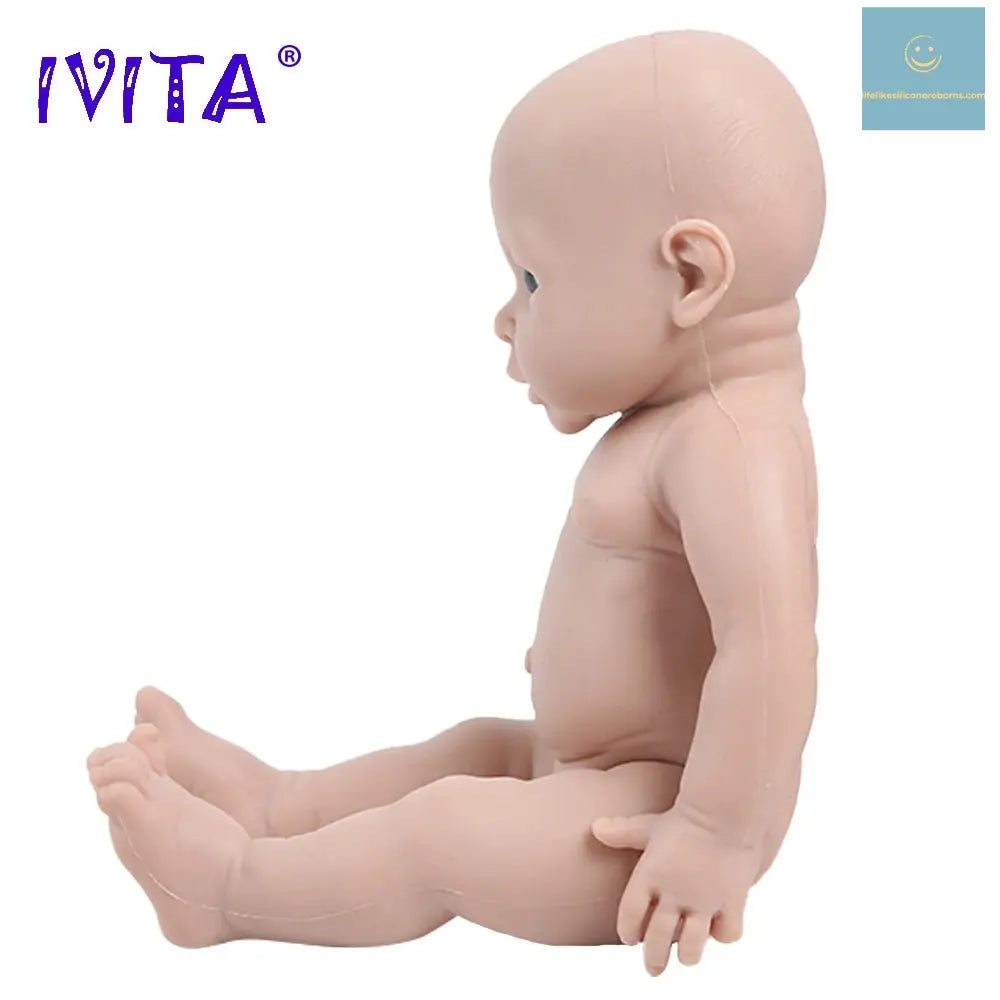 IVITA WG1503 16inch 2000g 100% Full Silicone Reborn Baby Doll Unpainted Unfinished High Quality Dolls DIY Blank Children Toys lifelikesiliconereborns.com