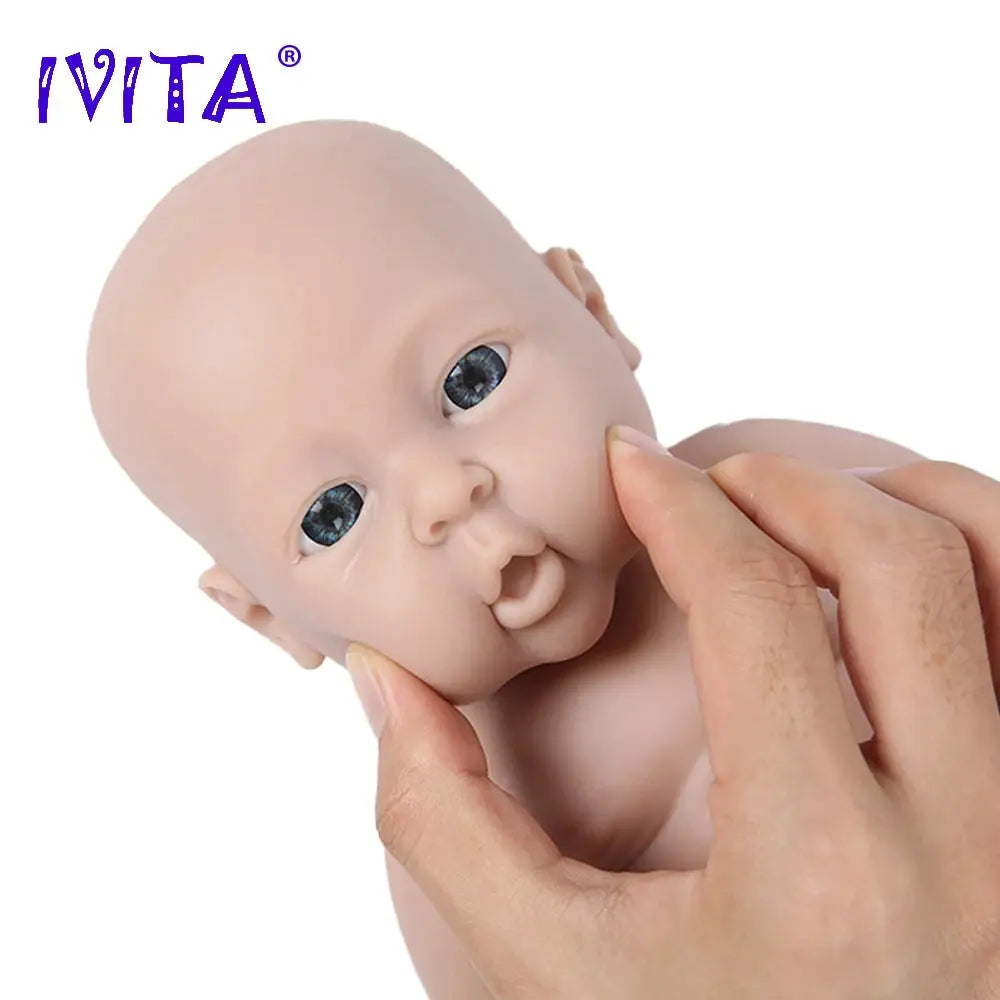 IVITA WG1503 16inch 2000g 100% Full Silicone Reborn Baby Doll Unpainted Unfinished High Quality Dolls DIY Blank Children Toys lifelikesiliconereborns.com