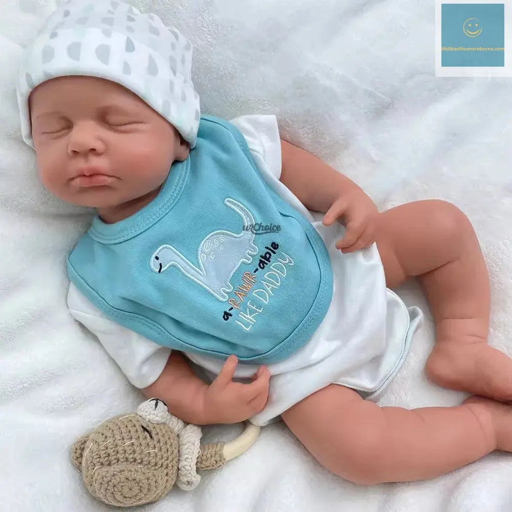 Lifelike 20" Silicone Reborn Doll Handmade Soft Newborn Black Doll Girl For Art Collection DIY Projects & Children'S Day Gifts lifelikesiliconereborns.com