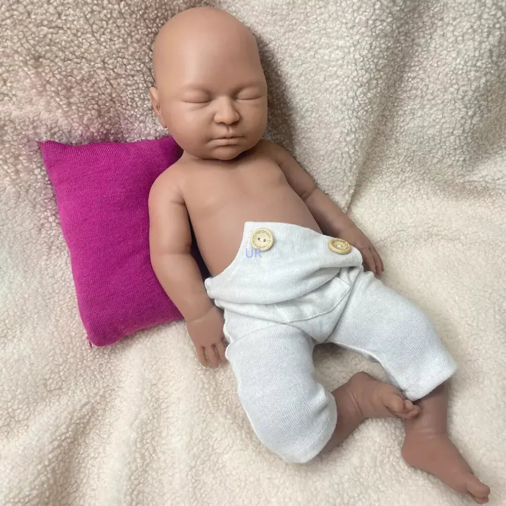 Lifelike 22" Exquisite Silicone Reborn Baby Dolls Sleeping Girl Handmade Real Life Soft Weighted Body Gift Toy & DIY Artwork lifelikesiliconereborns.com