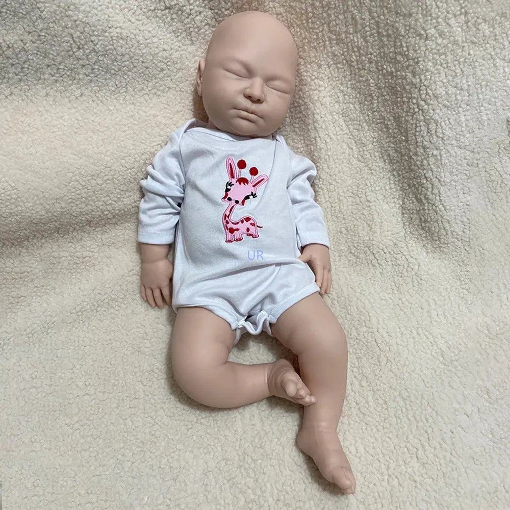 Lifelike 22" Exquisite Silicone Reborn Baby Dolls Sleeping Girl Handmade Real Life Soft Weighted Body Gift Toy & DIY Artwork lifelikesiliconereborns.com