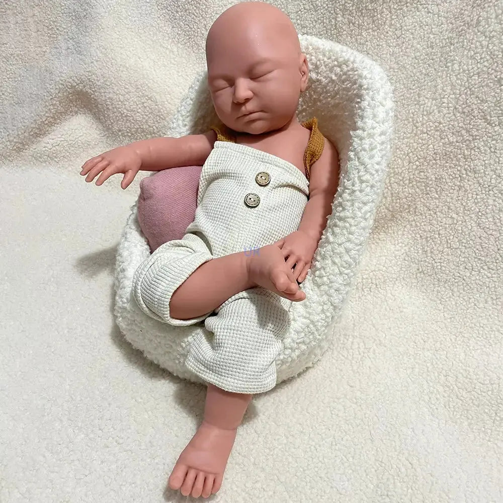 Lifelike 22" Exquisite Silicone Reborn Baby Dolls Sleeping Girl Handmade Real Life Soft Weighted Body Gift Toy & DIY Artwork lifelikesiliconereborns.com