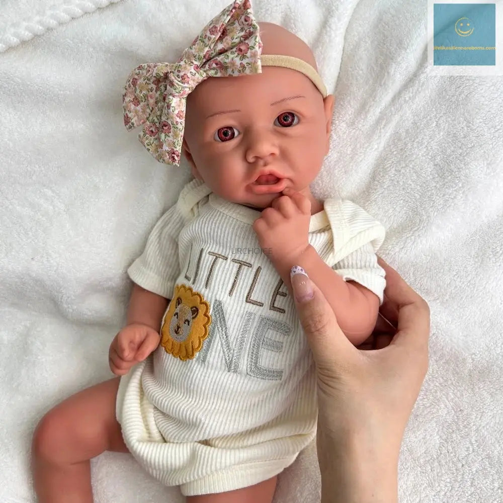 Lifelike Details 18Inch Full Body Solid Baby Girl Washable Silicone Reborn Doll for Education Collectibles Birthday Gift lifelikesiliconereborns.com