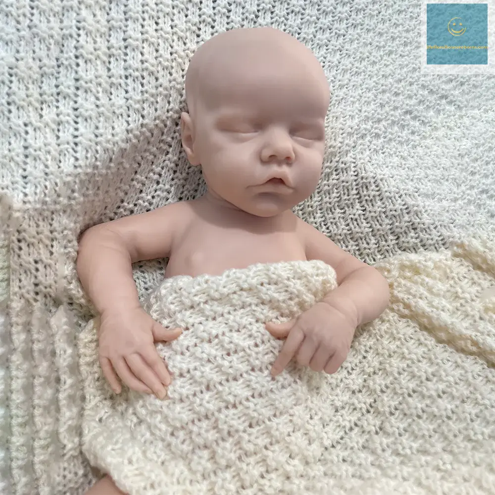 Lifelike Full Body Platinum Silicone Baby Girl 18Inch Realistic Newborn Waterproof Real Black Baby Doll for Painter Collector lifelikesiliconereborns.com