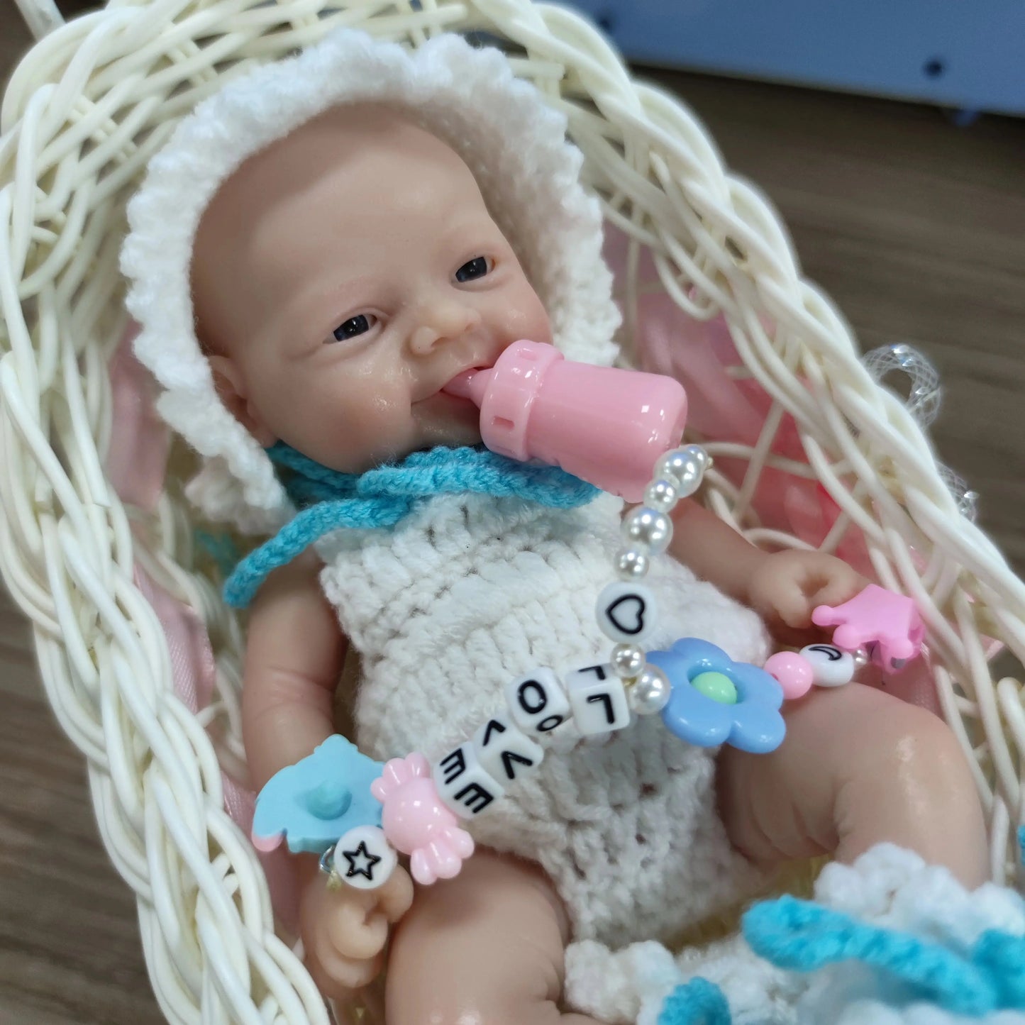 Lifelike Reborn Baby doll 7 inch Mini Full Body Soft Silicone Miniature Babies for Kid Halloween/Thanksgiving Day/Christmas Gift lifelikesiliconereborns.com