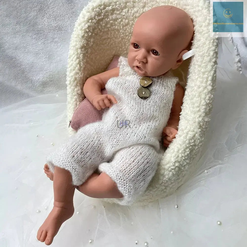 Mother-To-Be Nursery Kids Xmas Gift Parents Lifelike18 Inch Soft Silicone Reborn Doll African Newborn Girl Balck Skin Baby lifelikesiliconereborns.com