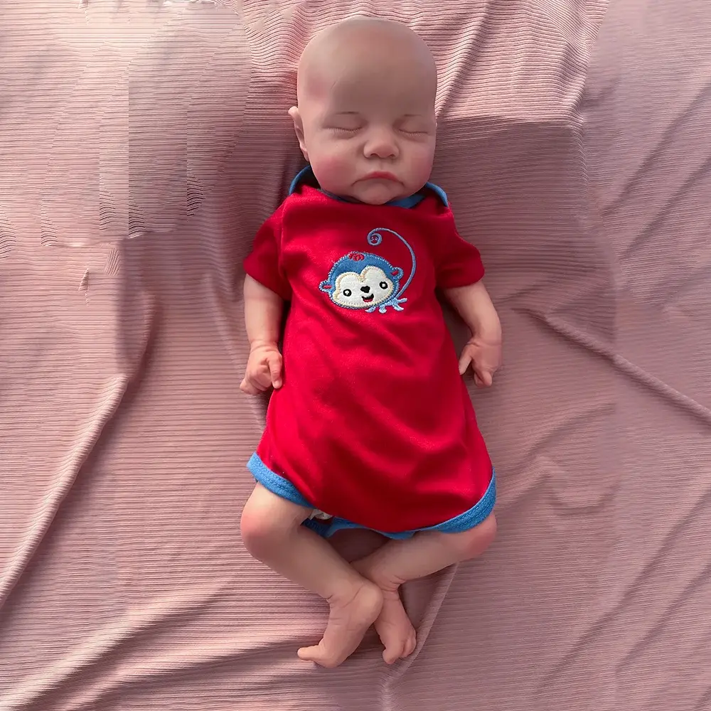 Reborn Boy preemy Soft 18 Inch Kid Boy Full Body 3D Painted Silicone Baby Reborn Doll Unfinished Newborn Africa Baby Doll Baby lifelikesiliconereborns.com