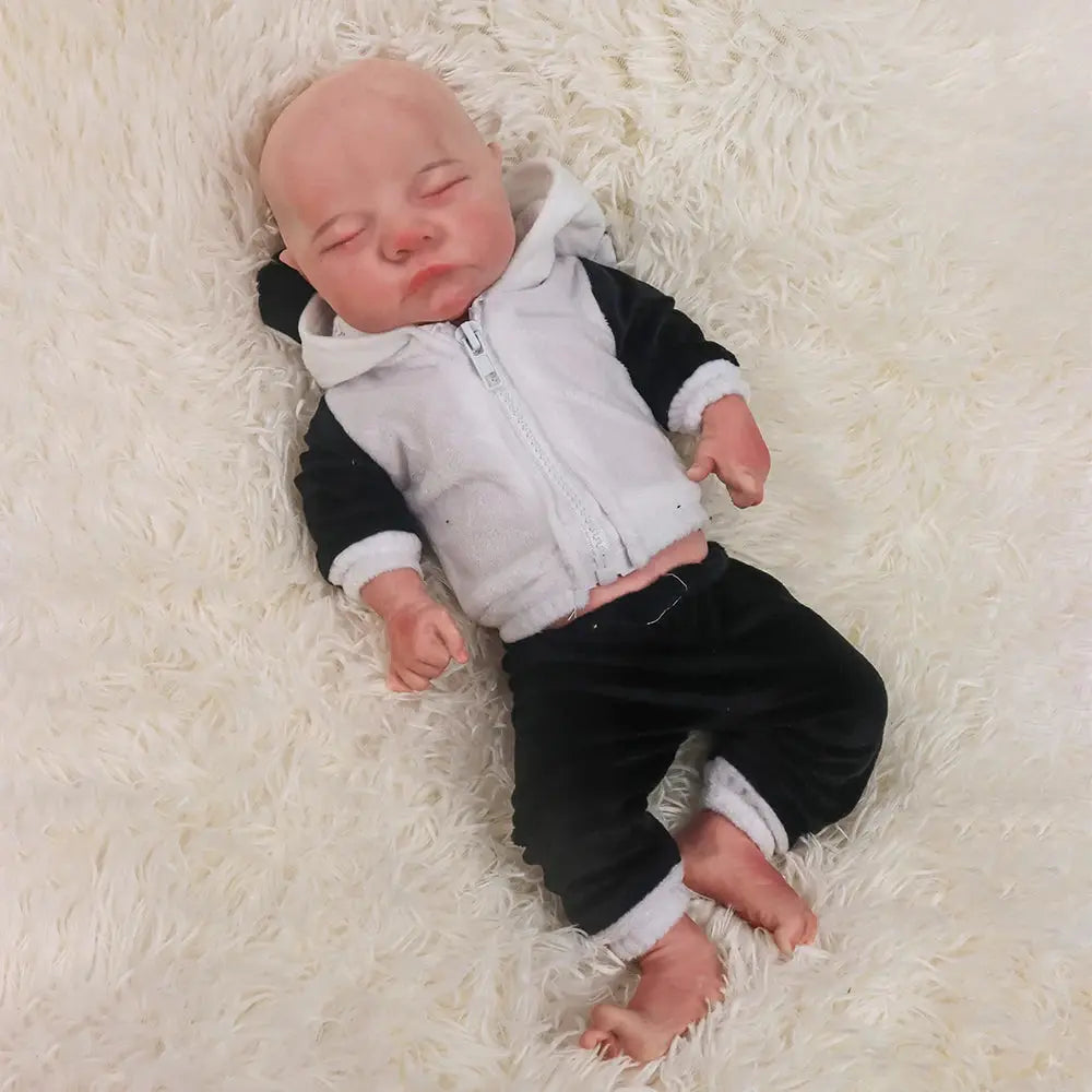 Reborn Corpo De Silicone 18'' Boy Full Body Platinum Silicone Reborn Baby Doll 3D Painted Newborn Solid Dolls For Children Gift lifelikesiliconereborns.com