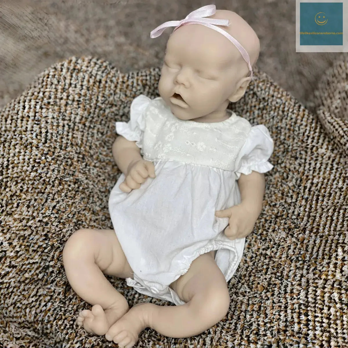 Reborn Twins Girl 18inch Waterproof Full Silicone Finished Realistic Sleeping Reborn Doll Boneca Reborn Corpo De Silicone lifelikesiliconereborns.com