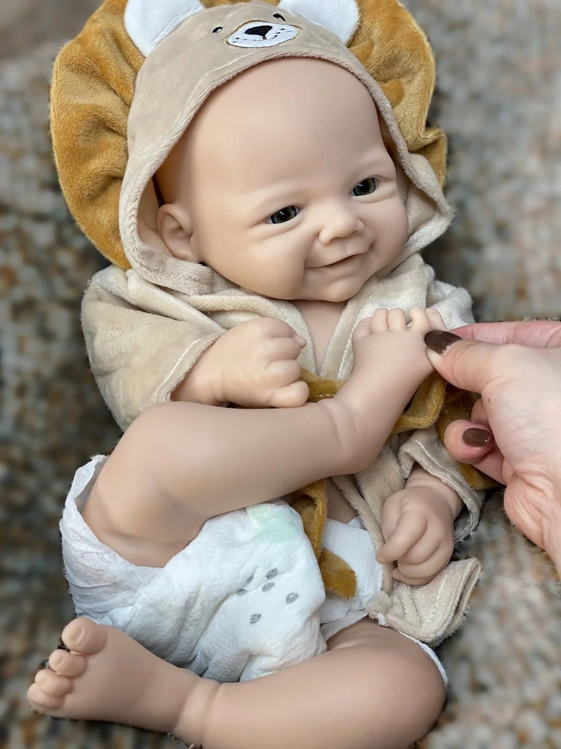 18Inch/2 Styles Unpained Vivienne Full Body Solid Silicone Bebe Reborn Girls Washable Reborn Dolls Handmade Lifelike Solid Doll lifelikesiliconereborns.com