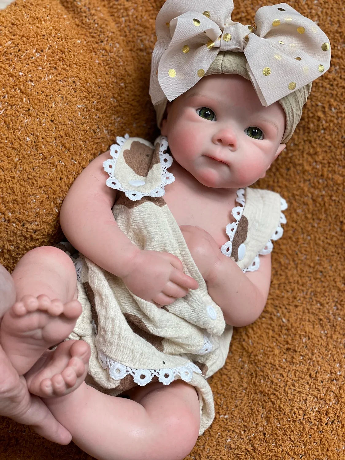 18Inch Can Open Mouth Solid Silicone BeBe Reborn Girl With Painted Skin Corpo De Silicone Doll Soft Touch Lifelike Reborn Doll lifelikesiliconereborns.com